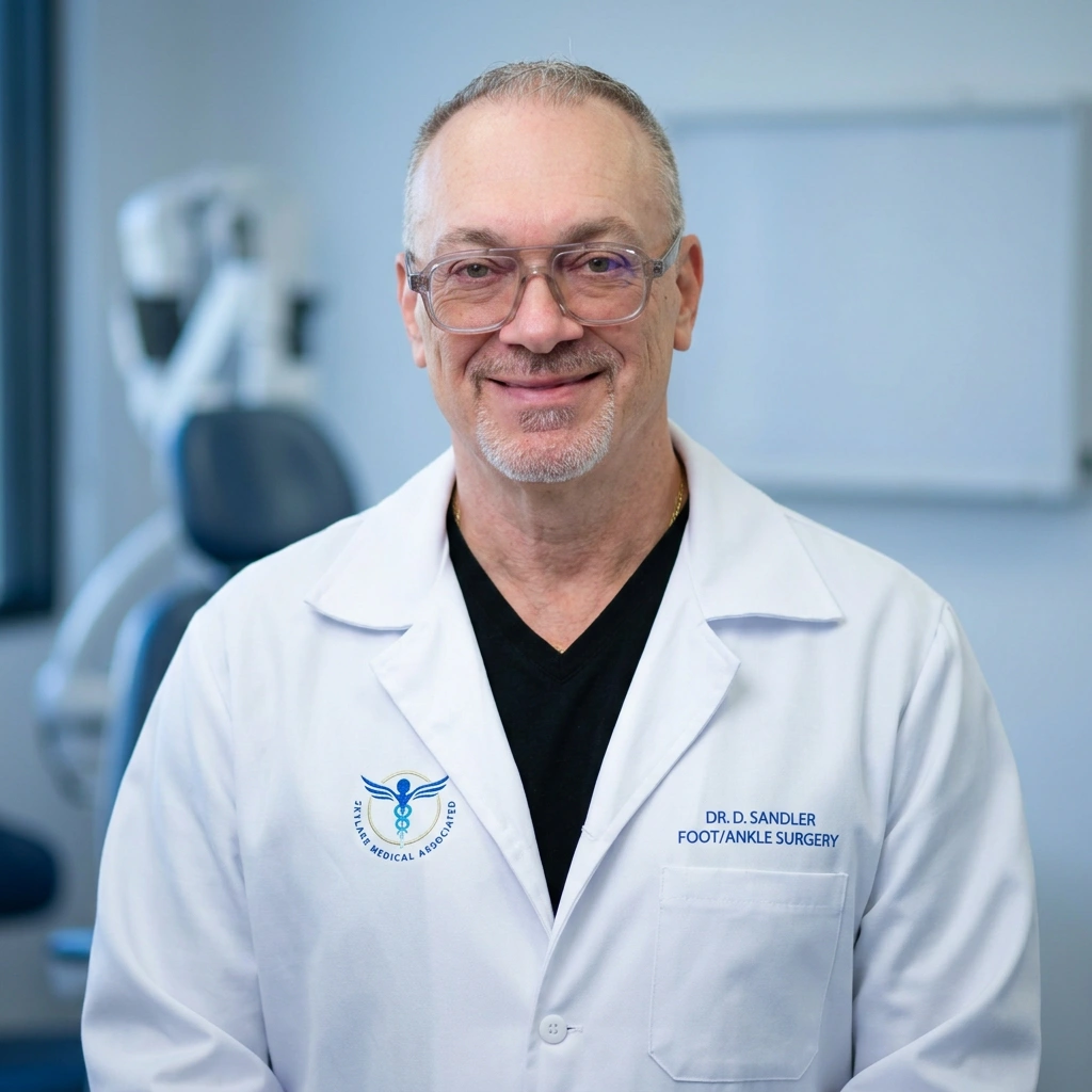 Dr. Dmitry Sandler, DPM, FACFAS, board-certified foot and ankle surgeon treating ingrown toenails at Skylake Medical Associates in North Miami Beach